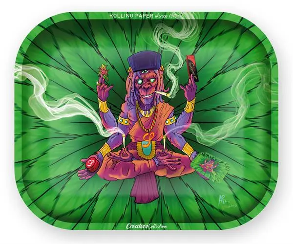 SMOKING Dreh-Tablett - Rolling Tray XL Monkey