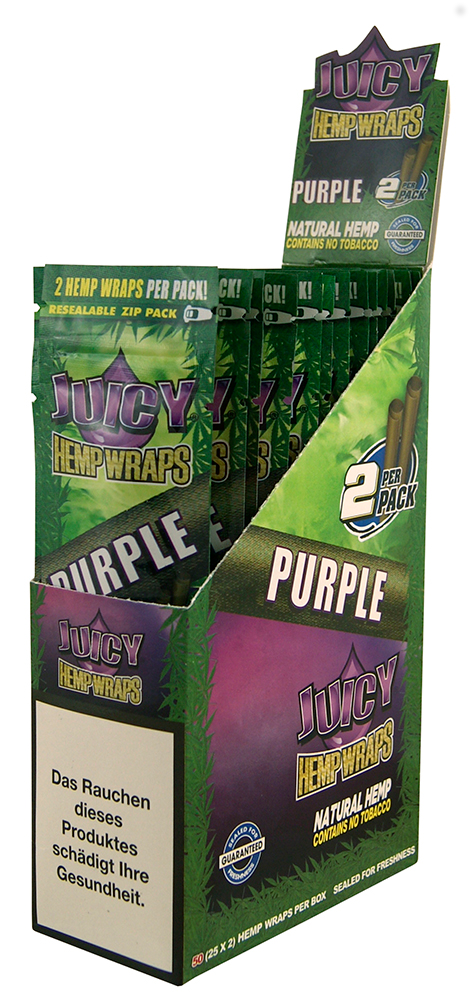 Juicy Jays Hemp Wrap 'Purple' 2er Pack