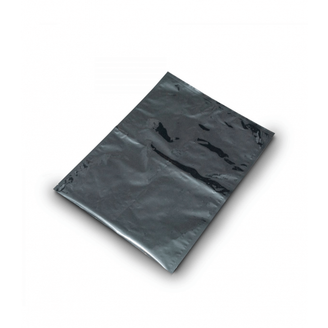 Qnubu Beutel aus Aluminiumfolie schwarz verschließbar 45x60cm 50Stk