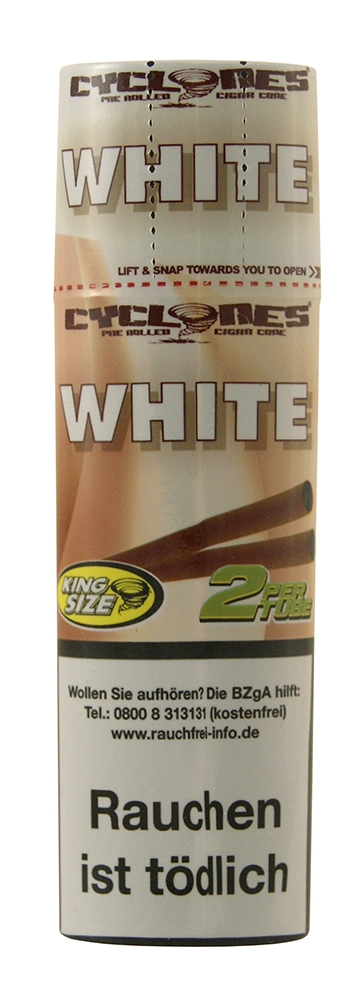 Cyclones Blunt White mit Papierfilter