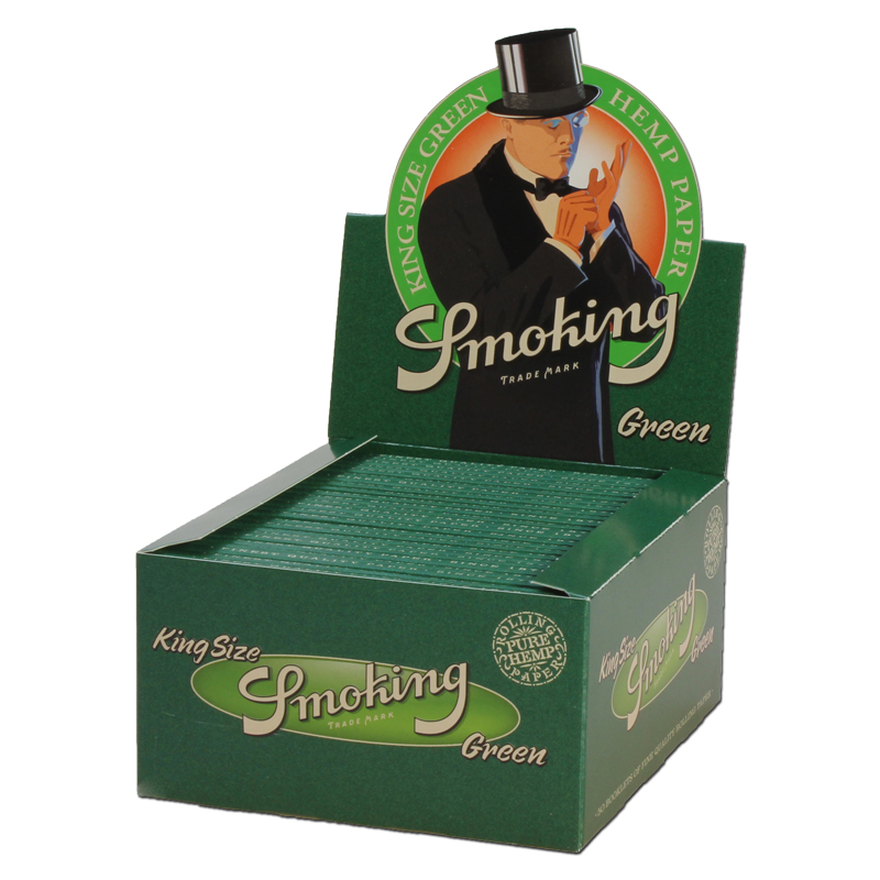 Smoking Papers Green pure Hemp 1Box/50Heft