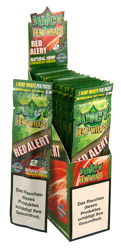 Juicy Jays Hemp Wrap Red Alert 2er Pack