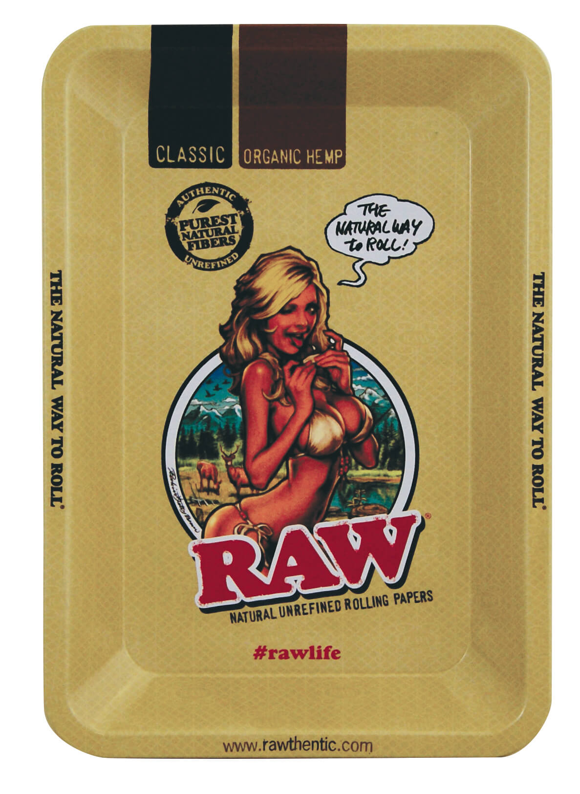 RAW Girl Metall Rolling Tray Mini