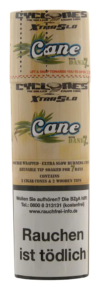 Cyclones Cane X-TRA Slow mit Holzfilter 2er Pack