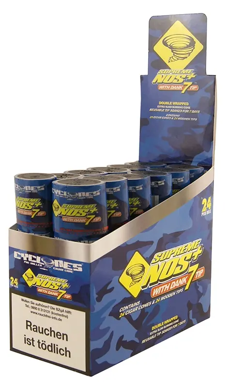 Cyclones Supreme Nos+ X-TRA Slow mit Holzfilter 2er Pack Detail