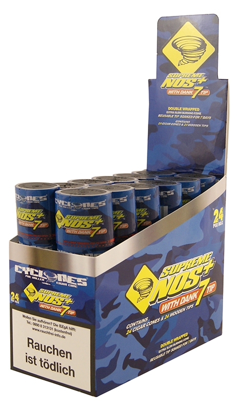 Cyclones Supreme Nos+ X-TRA Slow mit Holzfilter 2er Pack