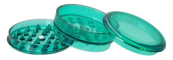 Plastikgrinder Plane 60mm 3-teilig mit Aufbewahrungsfach - GRÜN Detail