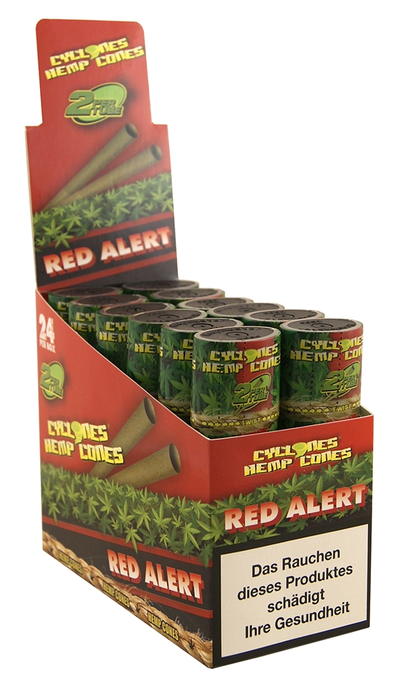 Cyclones Hemp Cones 'Red Alert' mit Papierfilter 2er Pack