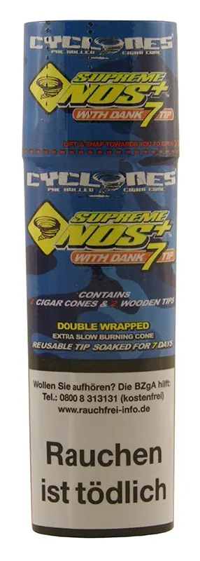 Cyclones Supreme Nos+ X-TRA Slow Cyclones Supreme Nos+ X-TRA Slow mit Holzfilter 2er Pack