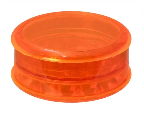 Plastikgrinder Plane 60mm 3-teilig mit Aufbewahrungsfach - ORANGE