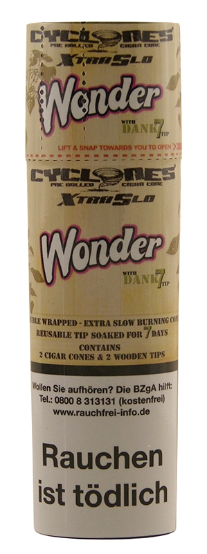 Cyclones Wonder X-TRA Slow mit Holzfilter 2er Pack