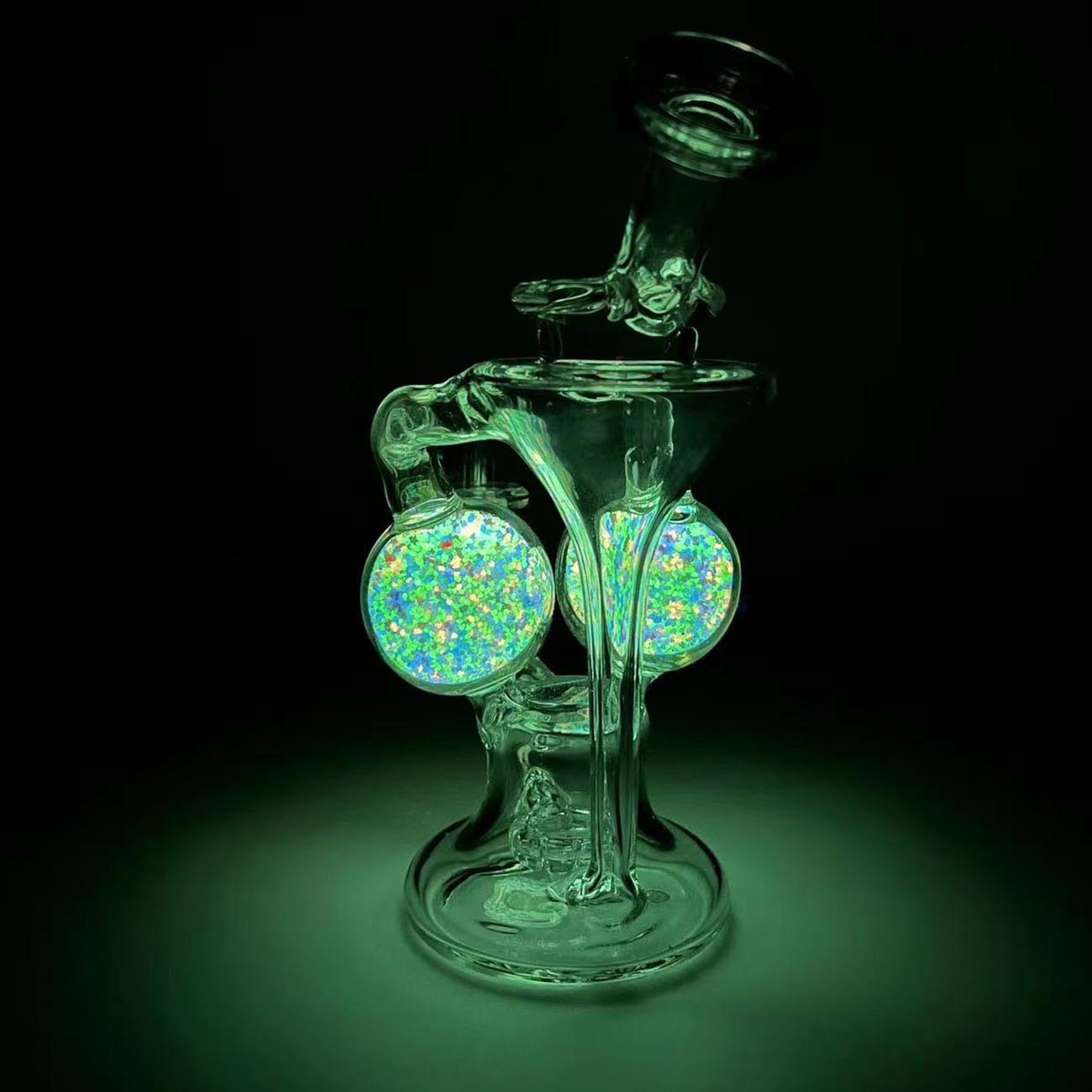 Black Leaf Recyclebong GLOW IN THE DARK 