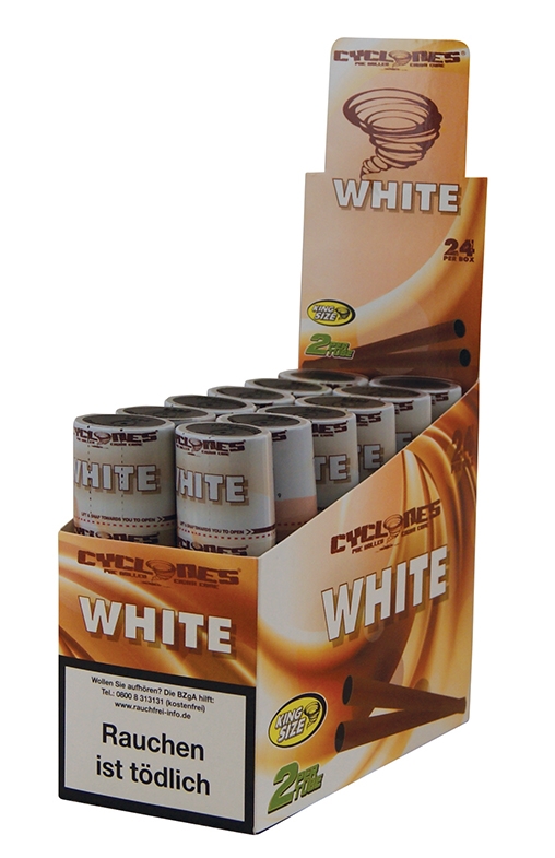 Cyclones Blunt White mit Papierfilter Detail