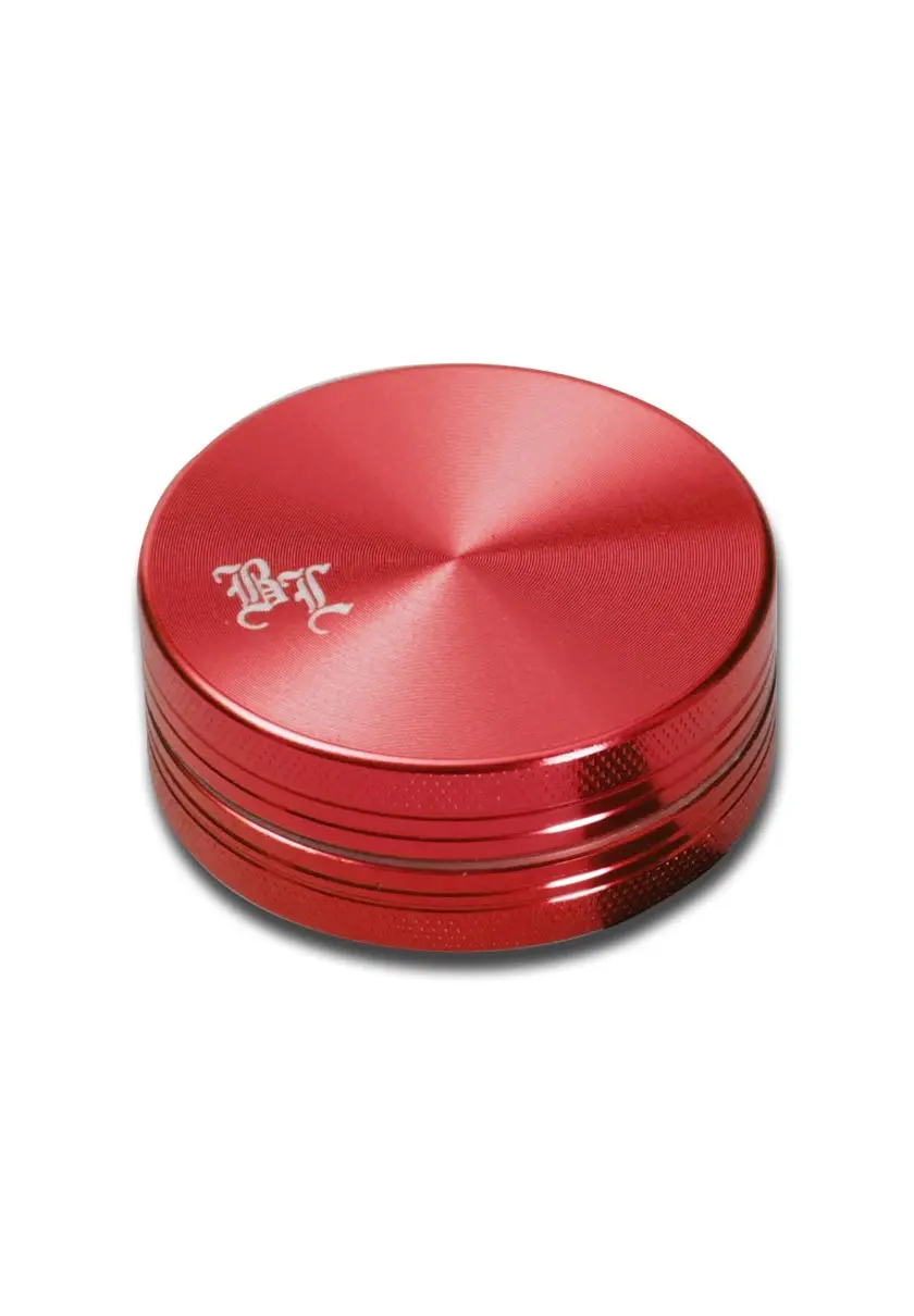 Alu-Grinder 55mm 2tlg. mit Magnet rot