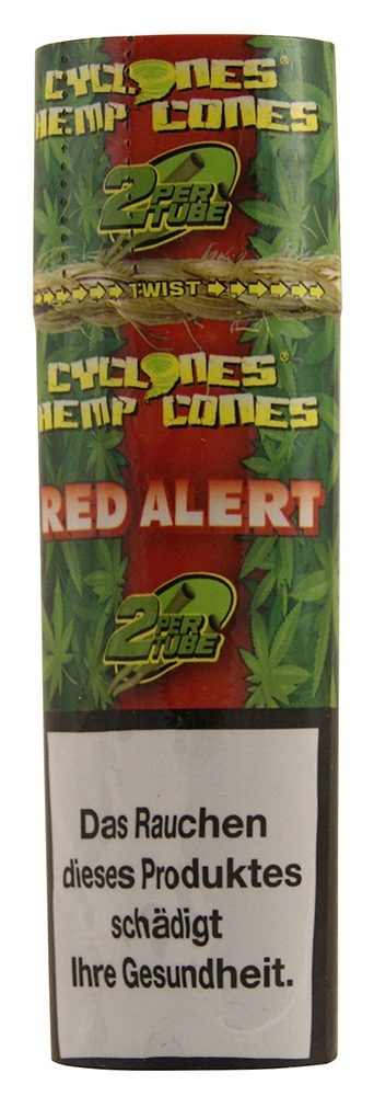 Cyclones Hemp Cones Red Alert mit Papierfilter 2er Pack
