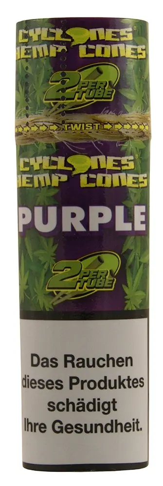 Cyclones Hemp Cones "Purple" mit Papierfilter 2er Pack Cyclones Hemp Cones Purple mit Papierfilter 2er Pack