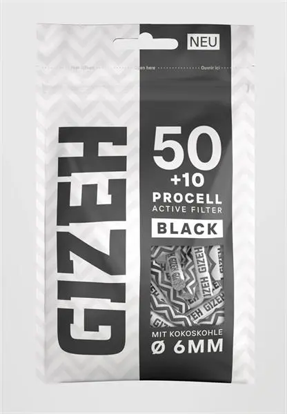 Gizeh ProCell Active Filter BLACK  6mm