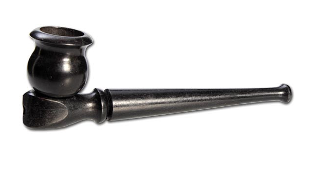Pfeife aus Ebenholz braun