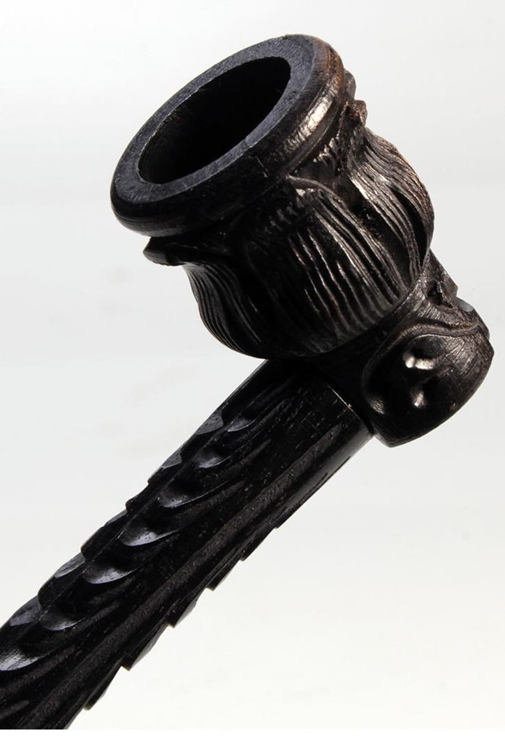 Pfeife aus Ebenholz Details 2