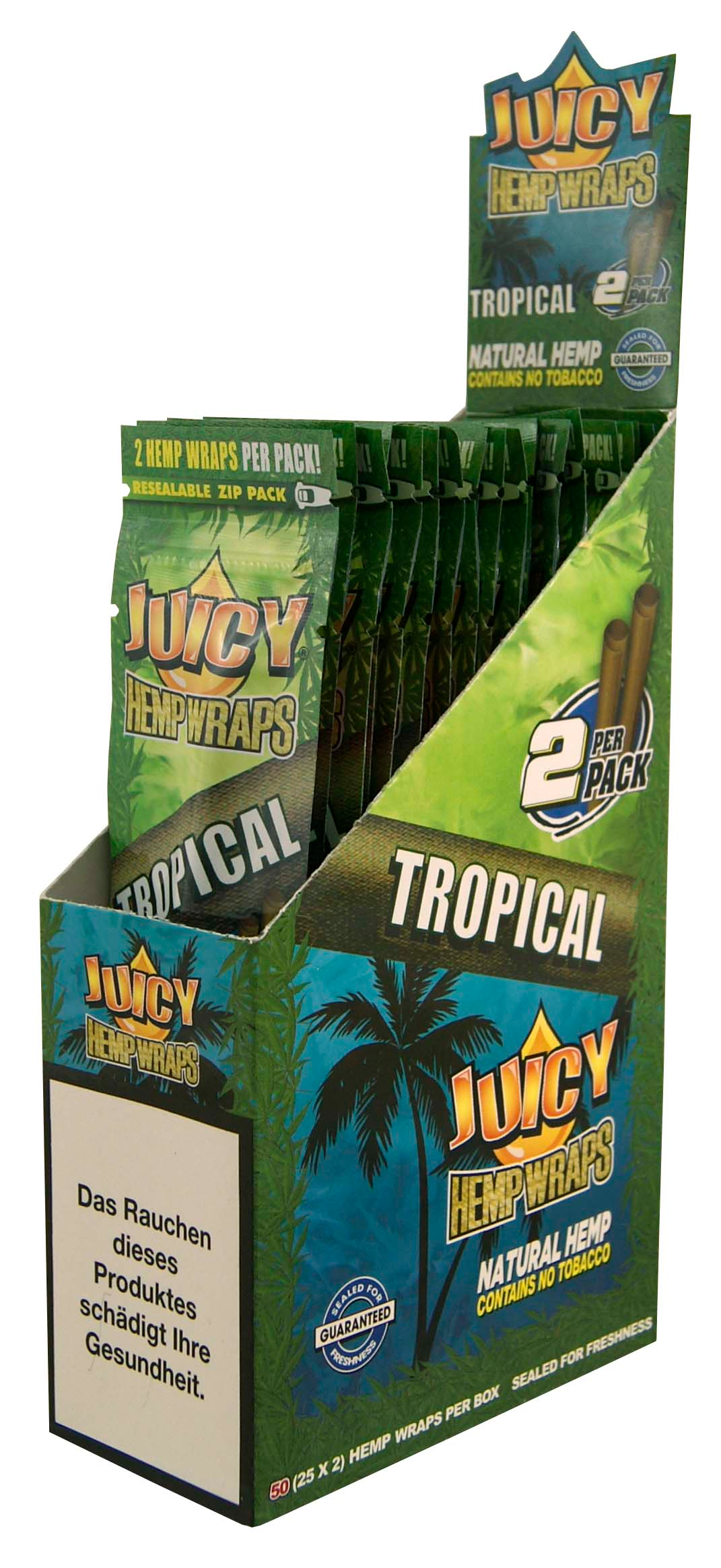 Juicy Jays Hemp Wrap 'Tropical' 2er Pack