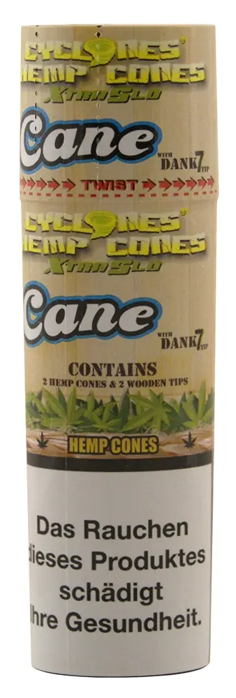 Cyclones Hemp Cones Cane 2er Pack Cyclones Cane Hemp Cones X-TRA Slow mit Holzfilter 2er Pack
