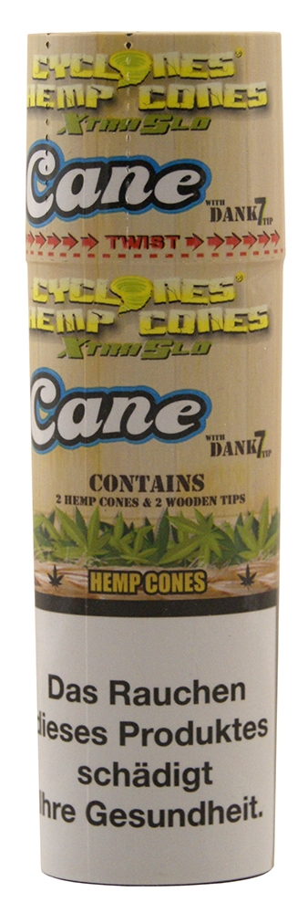Cyclones Cane Hemp Cones X-TRA Slow mit Holzfilter 2er Pack
