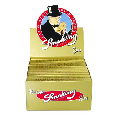 Smoking Papers King Size Gold slim 1Box/50Pck.