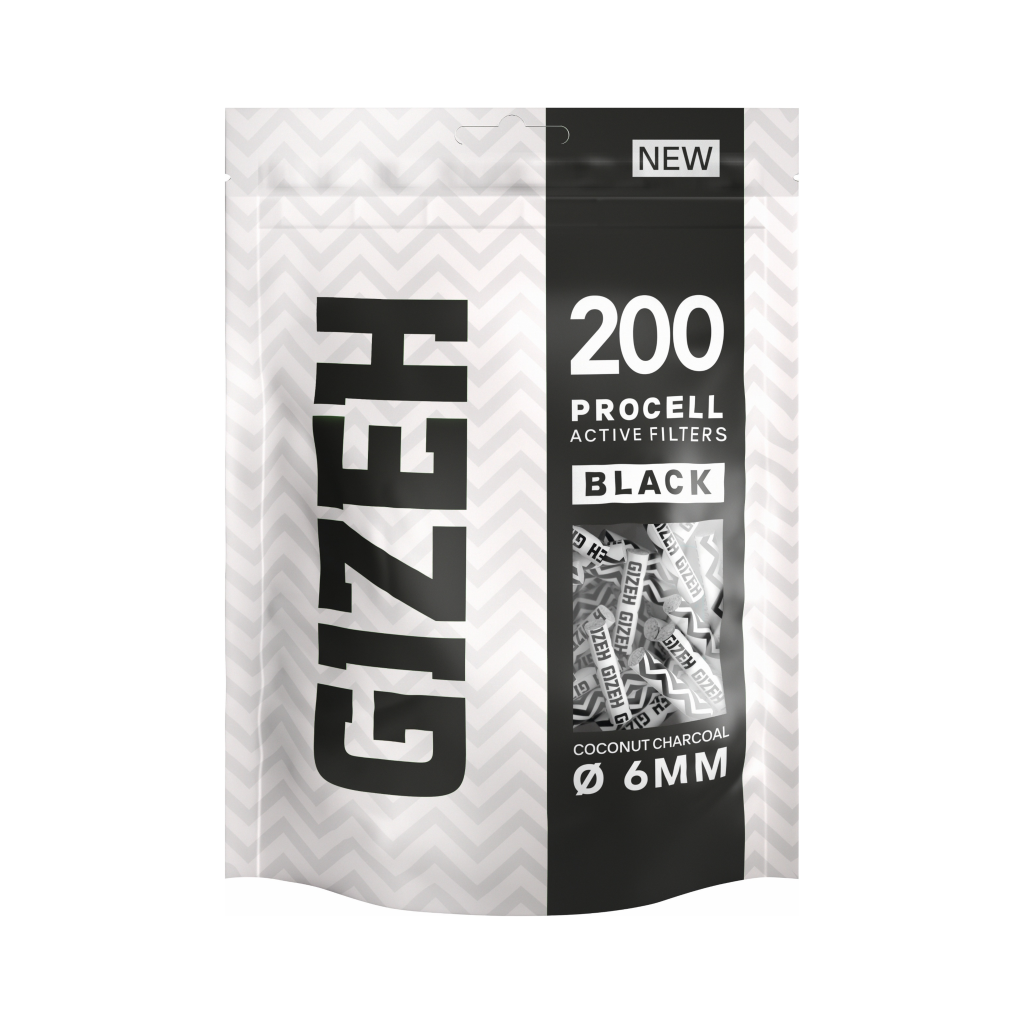 GIZEH ProCell Active Filter BLACK 6mm 200er
