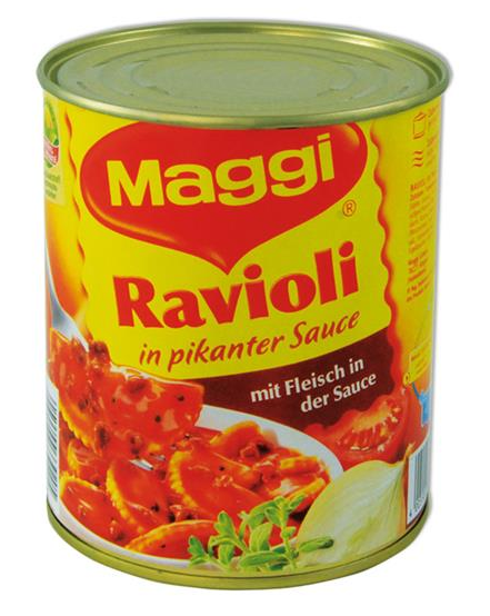 'Maggi Ravioli' Dosenversteck