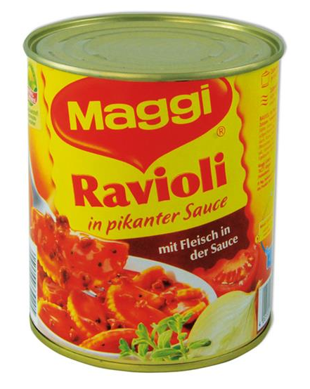 Maggi Ravioli Dosenversteck