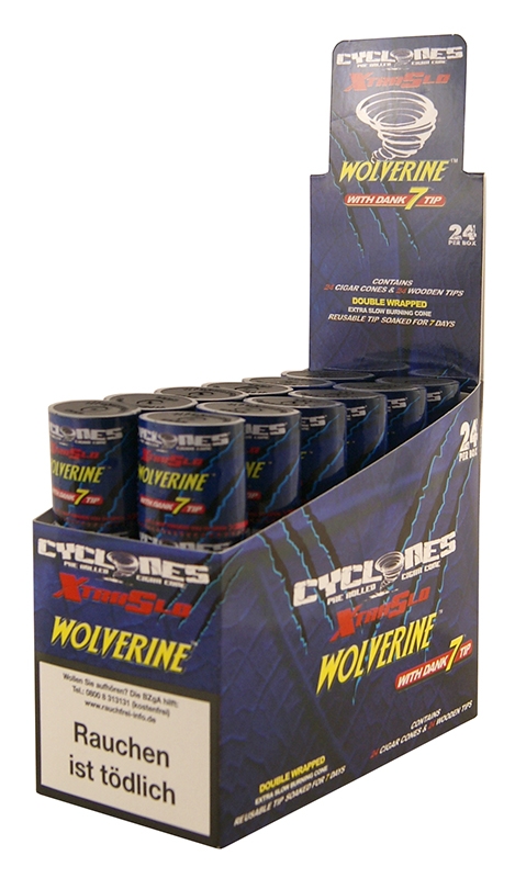 Cyclones Wolverine X-TRA Slow mit Holzfilter 2er Pack