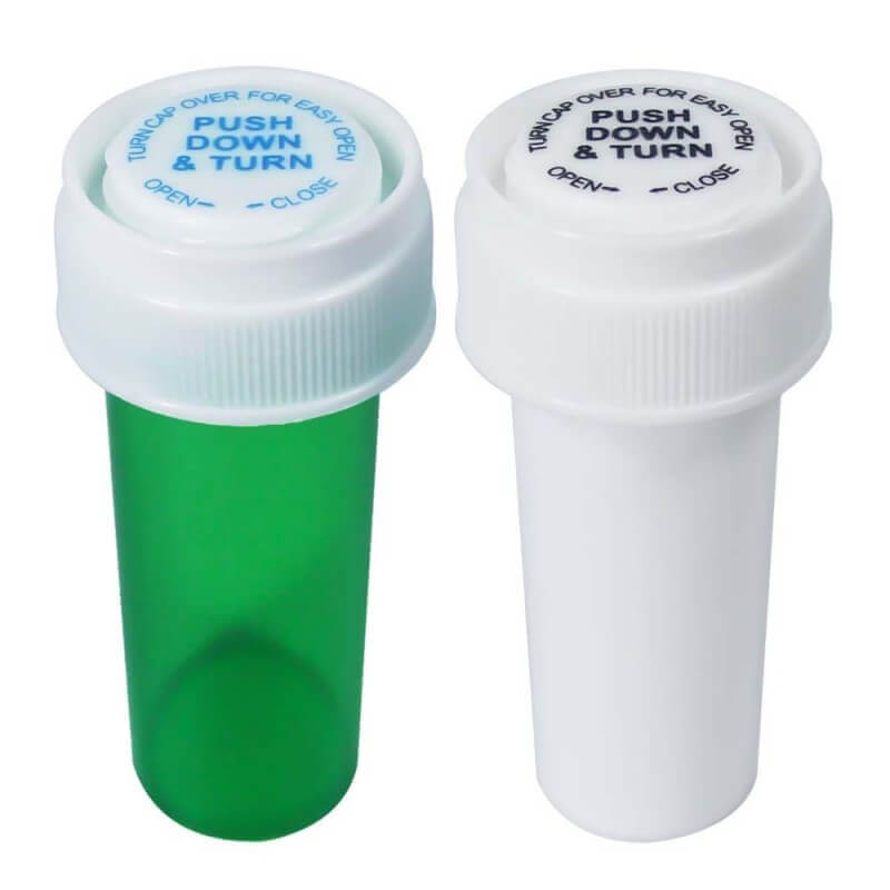 Plastik Dose grün und weiss