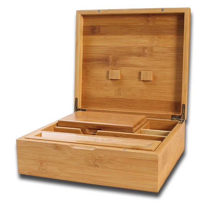 Black Leaf Box aus Bambus