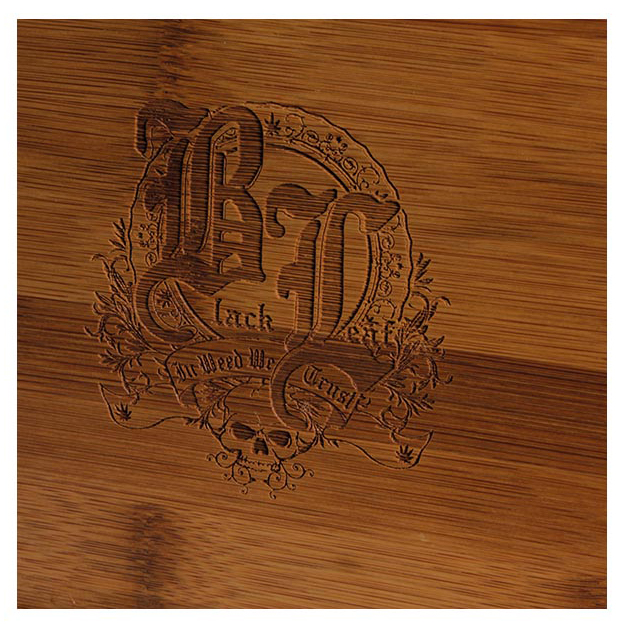 Black Leaf Stoner Box aus Bambus