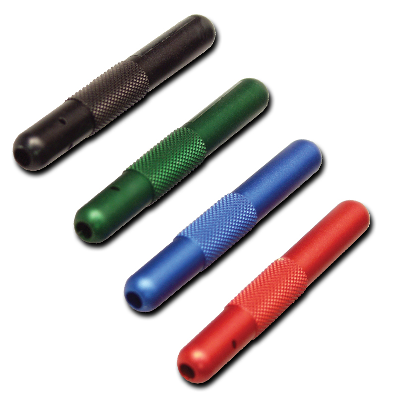 Schnupf Röhrchen aus eloxiertem Aluminium