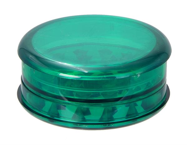 Plastikgrinder Plane 60mm 3-teilig mit Aufbewahrungsfach - GRÜN