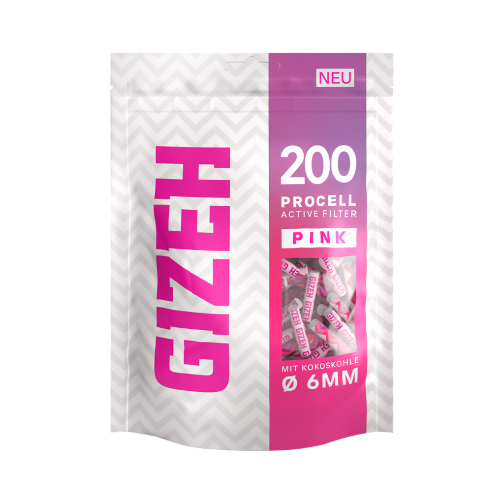 GIZEH ProCell Active Filter PINK 6mm 200er