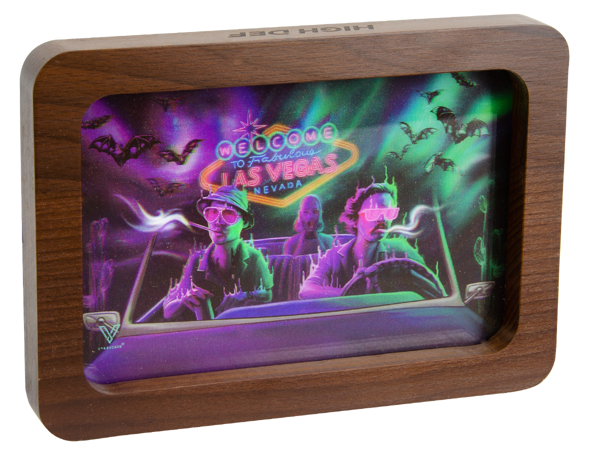 3D High Def. Holz Tray „Bat Country“ small