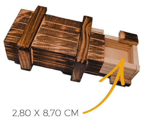 Rätselbox klein, Aufbewahrungsbox mit Geheimfach