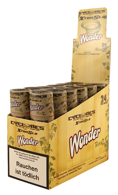Cyclones Wonder X-TRA Slow mit Holzfilter 2er Pack