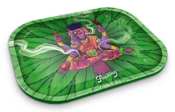 SMOKING Dreh-Tablett - Rolling Tray XL Monkey Detail